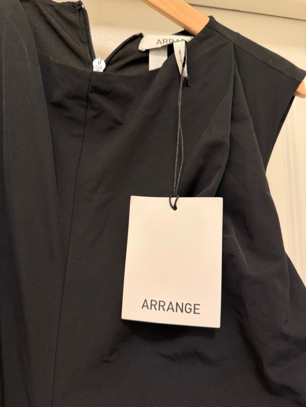 Arrange Sleeveless Black Gathered Maxi Dress - Picture 7 of 8